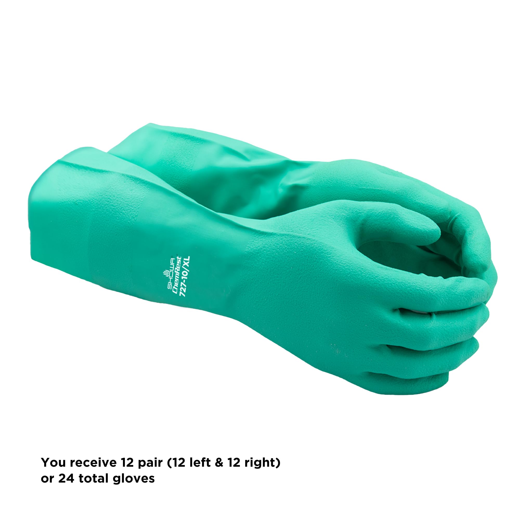 Amazon.co.jp: SHOWA 727 Nitrile Glove, Unlined, Chemical Resistant